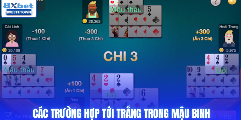 Các trường hợp tới trắng trong mậu binh