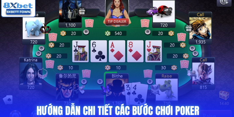 Hướng dẫn chi tiết các bước chơi poker