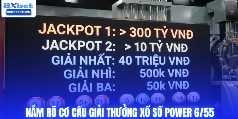 Nắm rõ cơ cấu giải thưởng xổ số Power 6/55