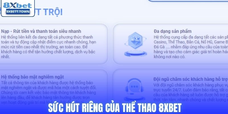 Sức hút riêng của thể thao 8XBET