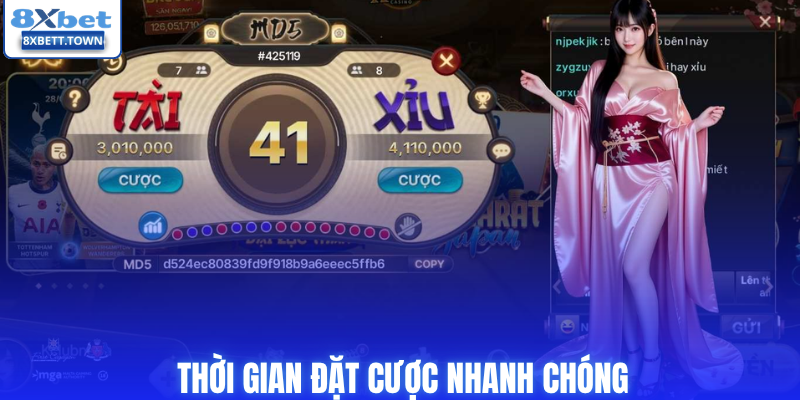 Thời gian đặt cược nhanh chóng