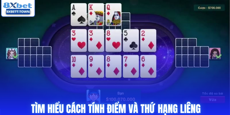 Tìm hiểu cách tính điểm và thứ hạng liêng
